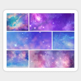 Cosmic Collage Sticker